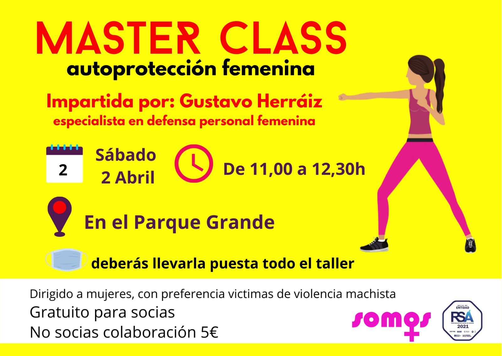 MASTER CLASS - Autoprotección femenina