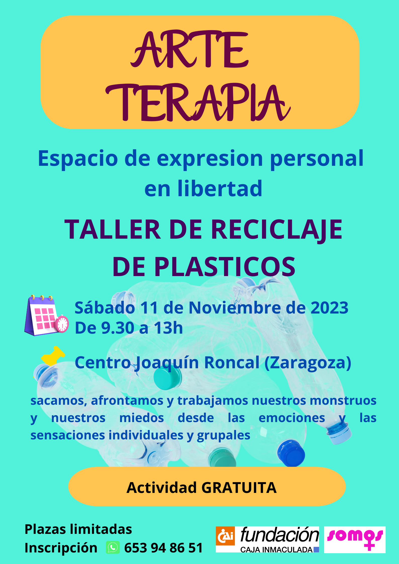 Arte Terapia - Reciclaje de plásticos