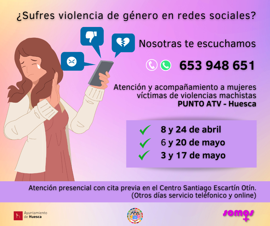 Punto de atención presencial a víctimas de violencia machista en Huelva (abril, mayo y junio)