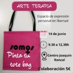 ARTE TERAPIA: Pinta tu tote bag